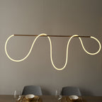 97629 Attalea LED 1 Light Pendant Gold White