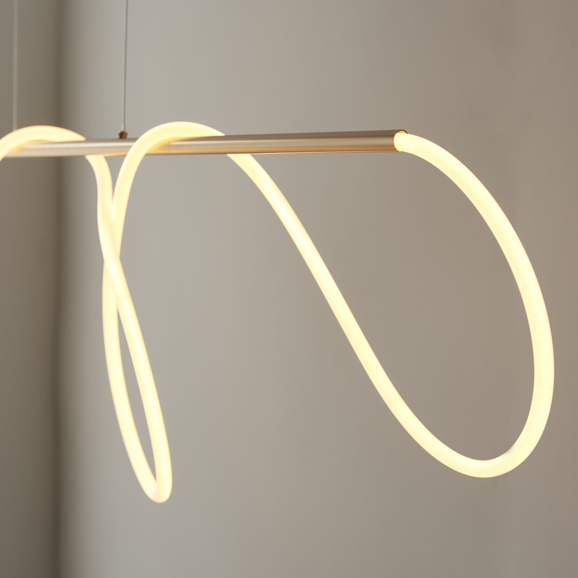 97629 Attalea LED 1 Light Pendant Gold White