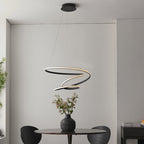 97632 Dune LED 1 Light Pendant Black White