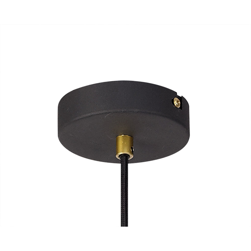 NL71279 Davie Small Pendant Painted Gold & Sand Black