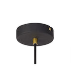 NL71279 Davie Small Pendant Painted Gold & Sand Black