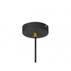 NL71289 Davie Medium Pendant Painted Gold & Sand Black