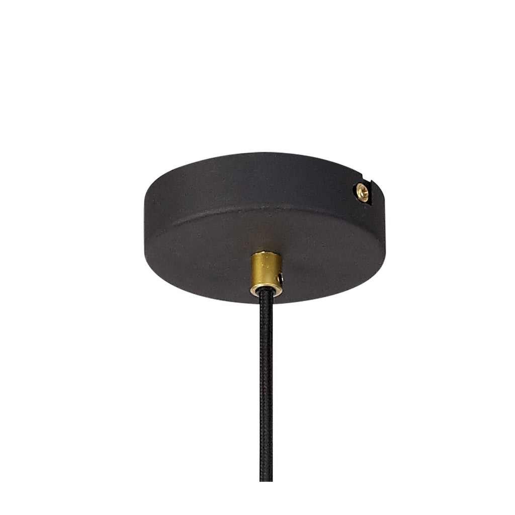 NL71299 Davie Large Pendant Painted Gold & Sand Black