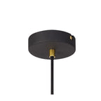 NL71299 Davie Large Pendant Painted Gold & Sand Black