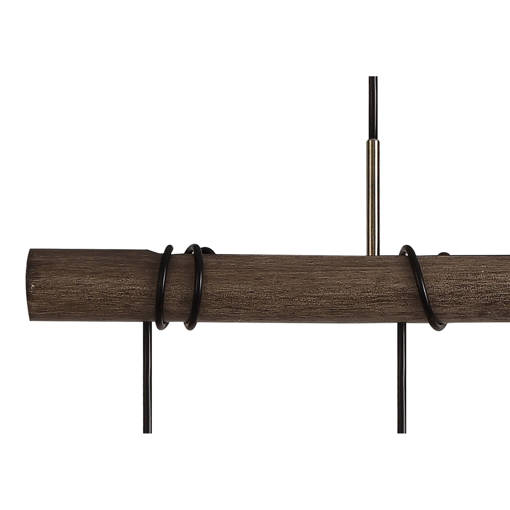 NL77469 Tuba Bar Pendant 4 Light Medium Oak/Antique Brass