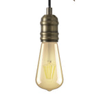 NL77489 Tuba Wall Lamp 1 Light Medium Oak/Antique Brass