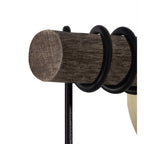 NL77489 Tuba Wall Lamp 1 Light Medium Oak/Antique Brass