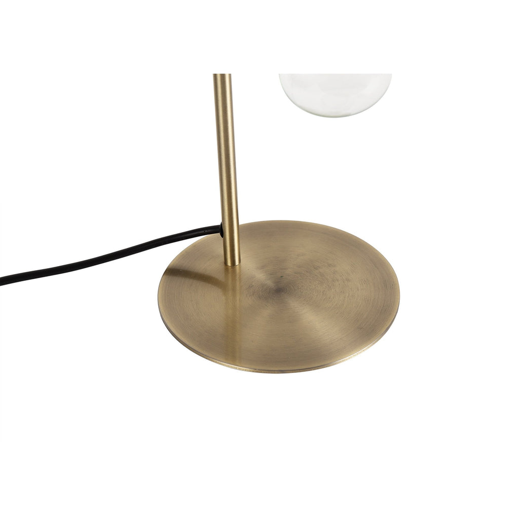 NL77499 Tuba Table Lamp 1 Light Medium Oak/Antique Brass