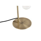 NL77499 Tuba Table Lamp 1 Light Medium Oak/Antique Brass