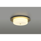 NL77639 Hex Bathroom LED Flush Ceiling Light Antique Brass
