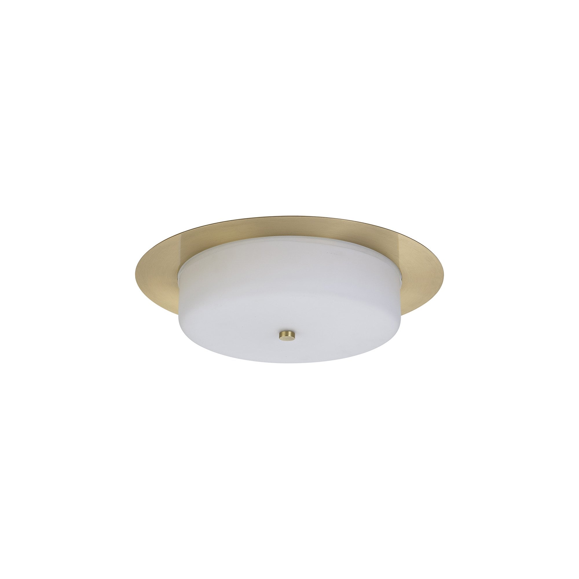 NL77639 Hex Bathroom LED Flush Ceiling Light Antique Brass