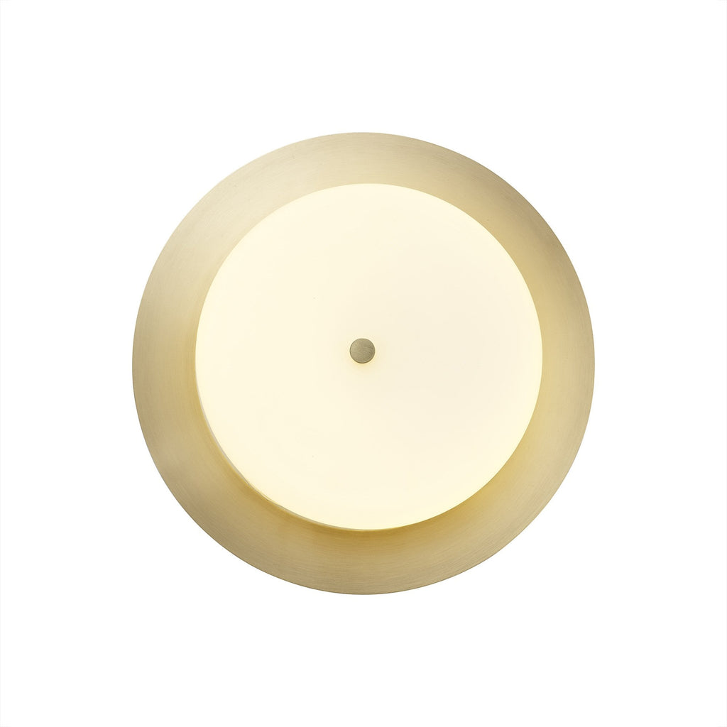 NL77639 Hex Bathroom LED Flush Ceiling Light Antique Brass