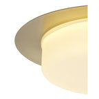 NL77639 Hex Bathroom LED Flush Ceiling Light Antique Brass
