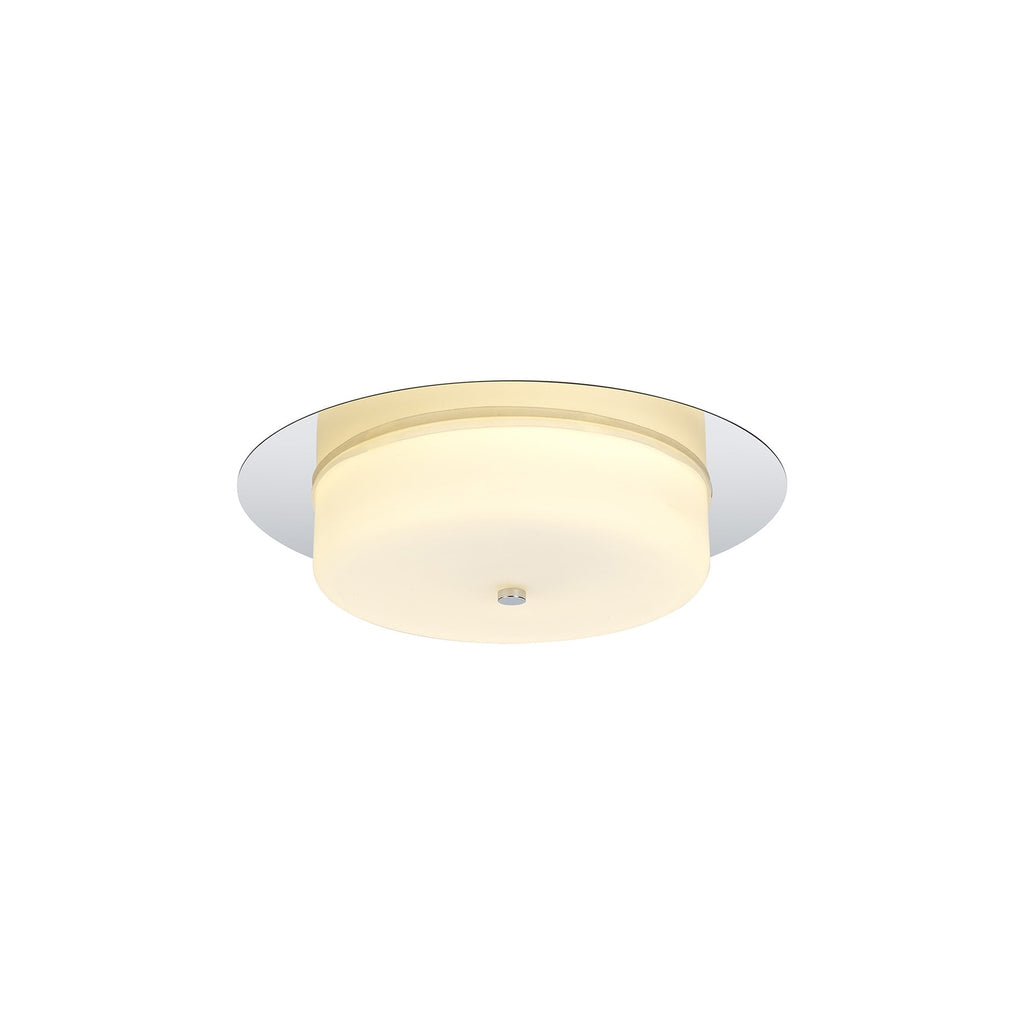 NL77649 Hex Bathroom LED Flush Ceiling Light Polished Chrome