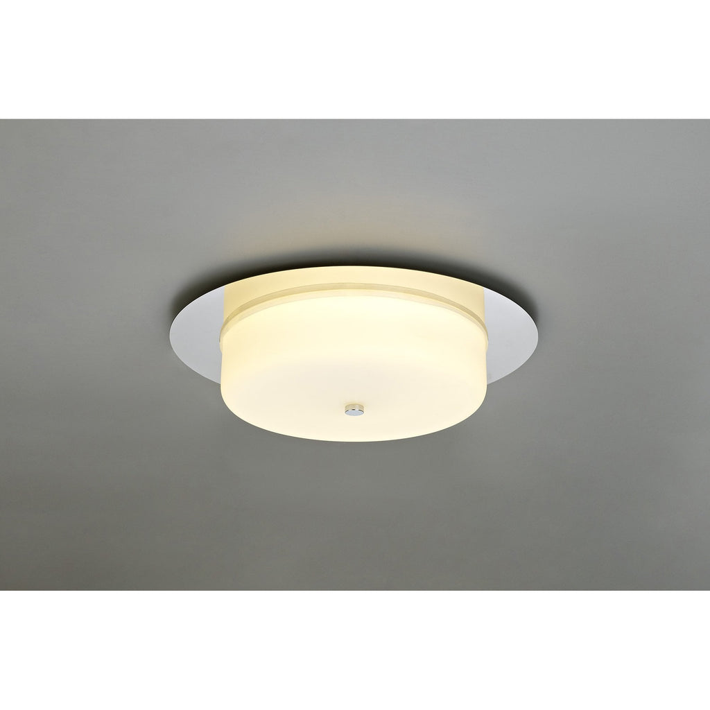 NL77649 Hex Bathroom LED Flush Ceiling Light Polished Chrome