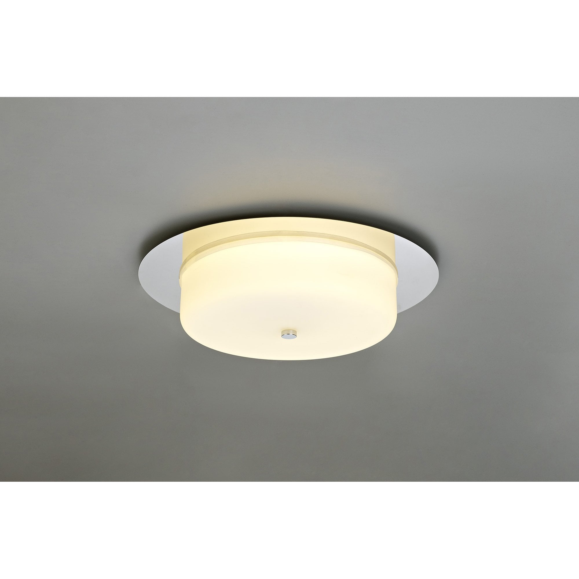 NL77649 Hex Bathroom LED Flush Ceiling Light Polished Chrome