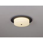 NL77689 Hex Bathroom LED Flush Ceiling Light Sand Black