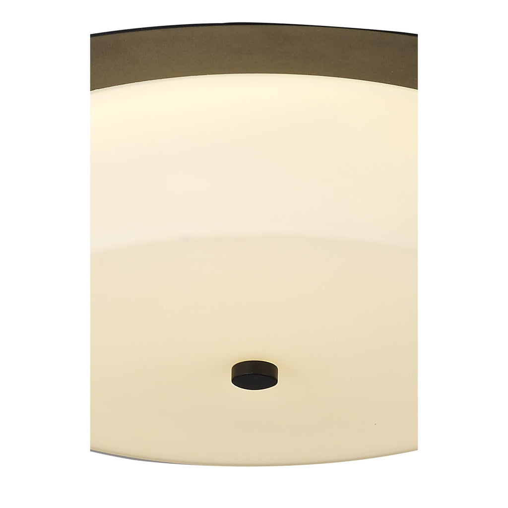 NL77689 Hex Bathroom LED Flush Ceiling Light Sand Black
