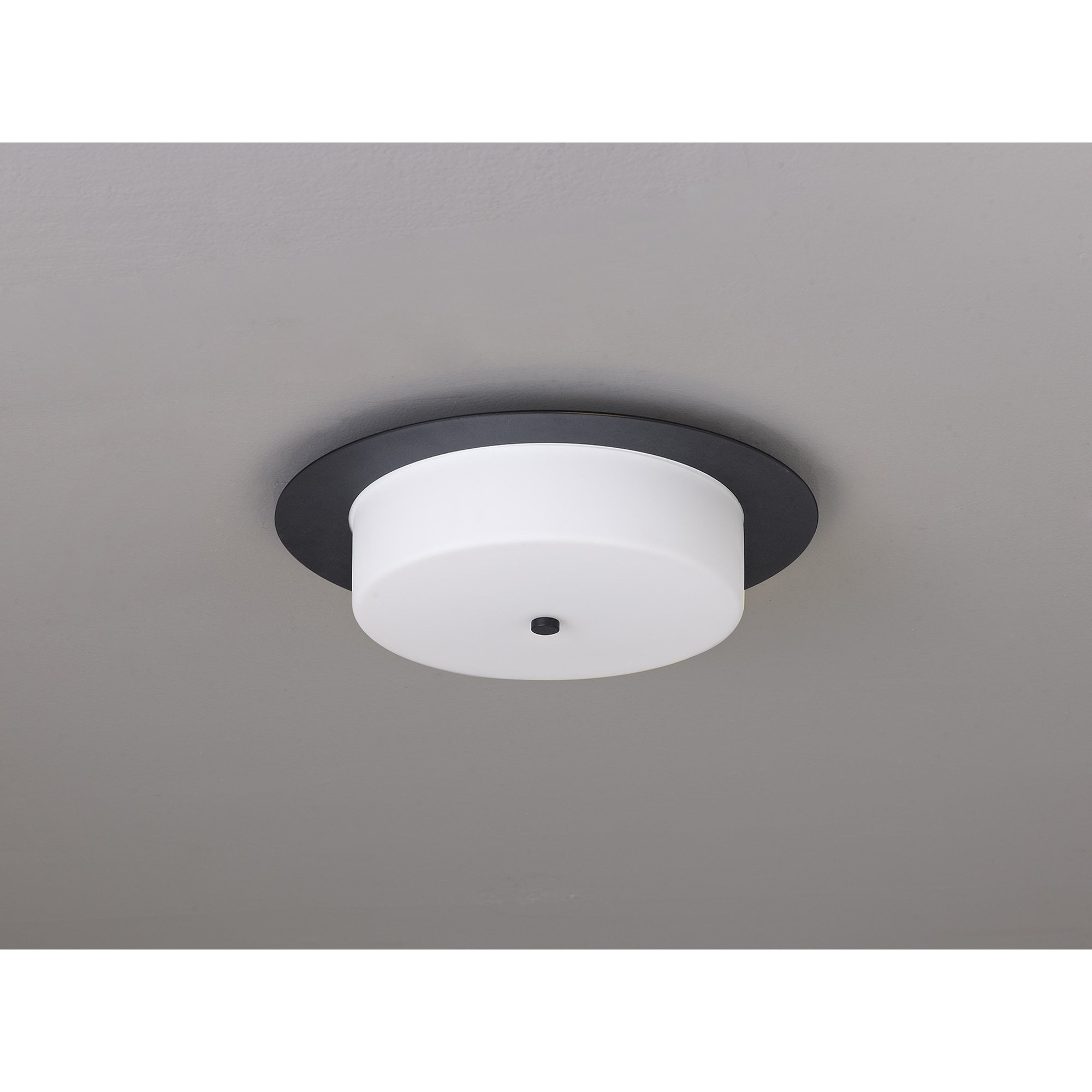 NL77689 Hex Bathroom LED Flush Ceiling Light Sand Black