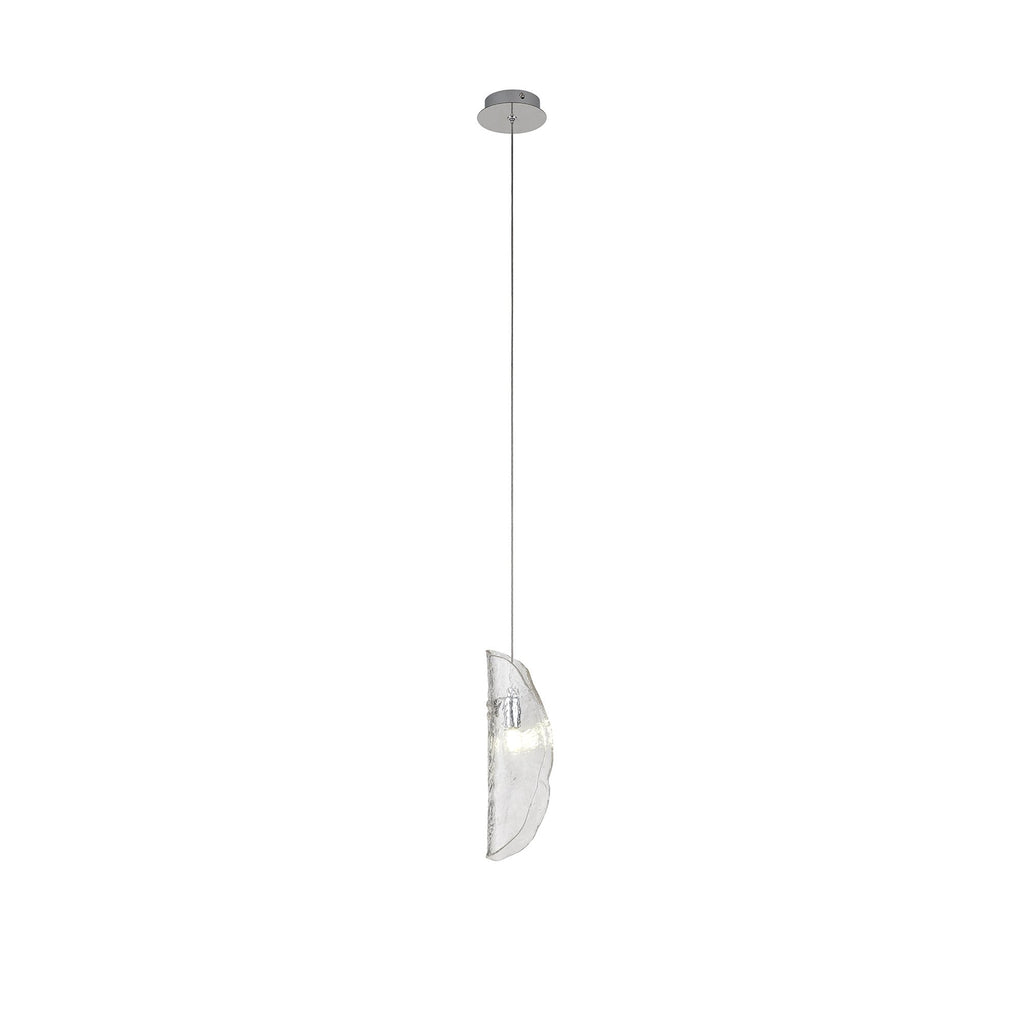 NL81899 Washington Pendant 1 Light Polished Chrome/Clear Glass
