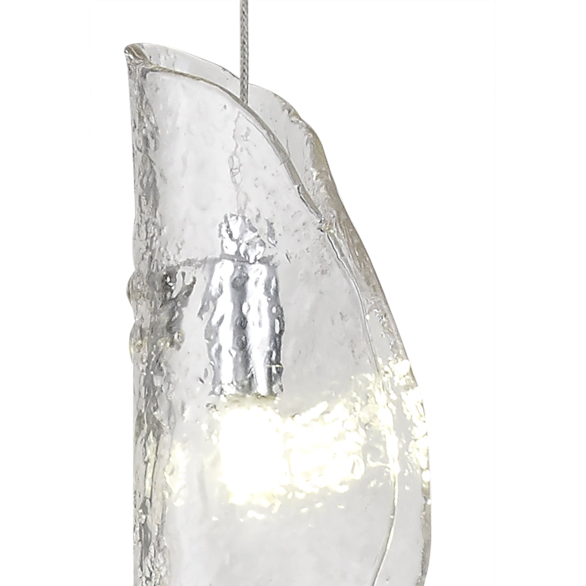 NL81899 Washington Pendant 1 Light Polished Chrome/Clear Glass