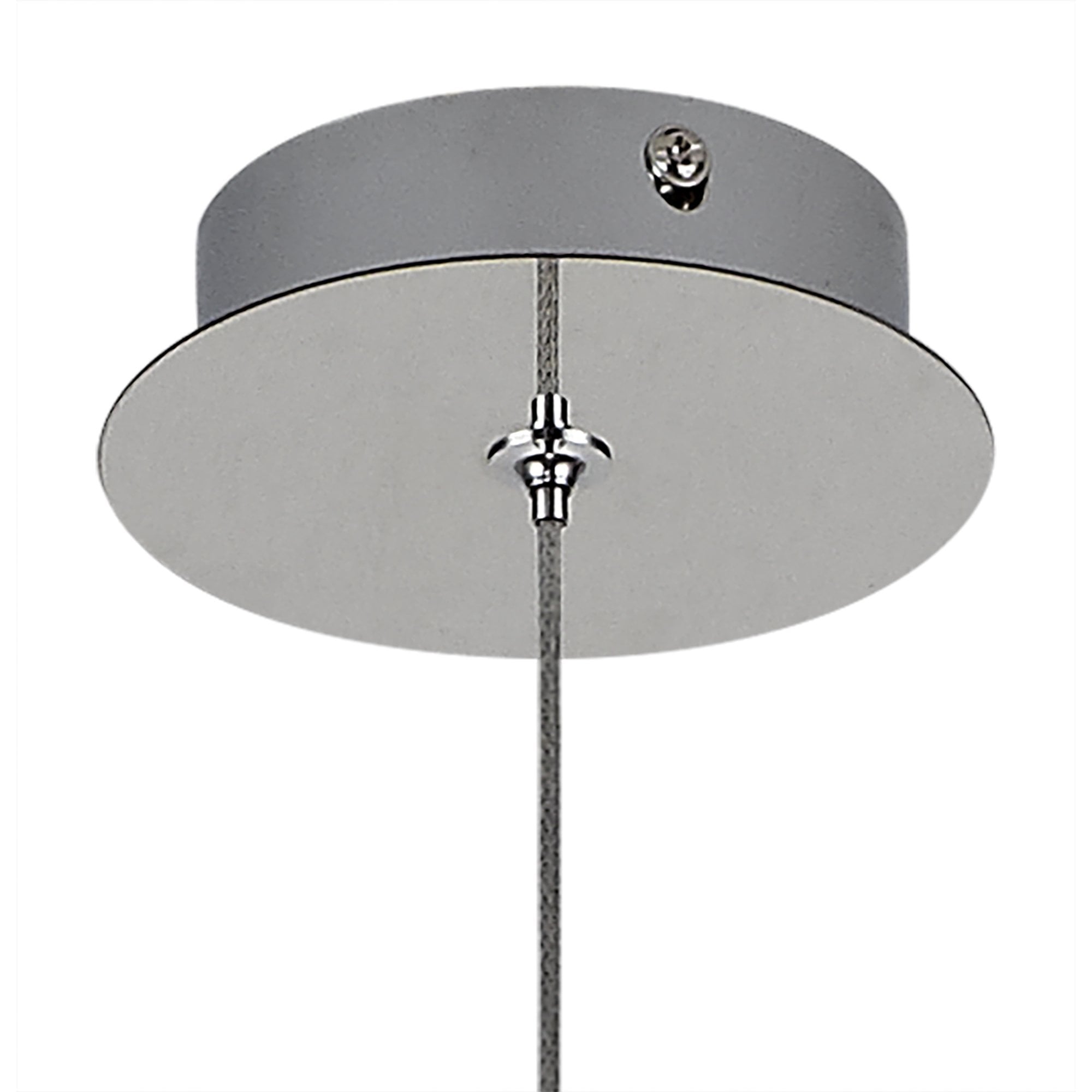 NL81899 Washington Pendant 1 Light Polished Chrome/Clear Glass