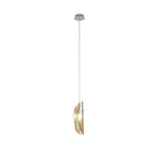 NL81909 Washington Pendant 1 Light Polished Chrome/Amber Glass