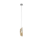 NL81909 Washington Pendant 1 Light Polished Chrome/Amber Glass