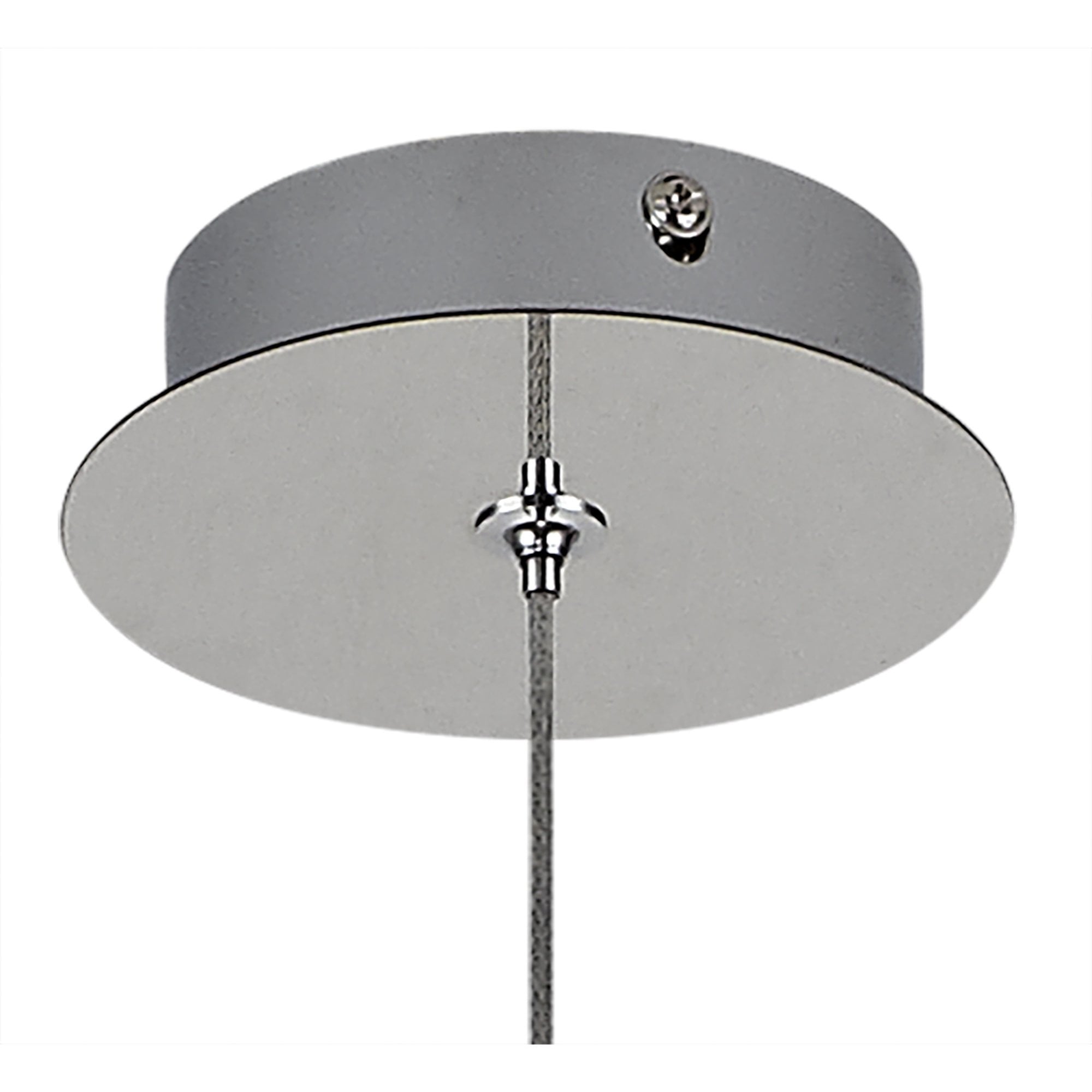 NL81909 Washington Pendant 1 Light Polished Chrome/Amber Glass