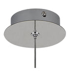 NL81919 Washington Pendant 1 Light Polished Chrome/Smoked Glass