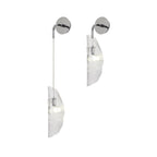 NL81939 Washington Wall Light 1 Light Polished Chrome/Clear Glass