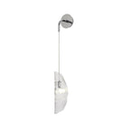 NL81939 Washington Wall Light 1 Light Polished Chrome/Clear Glass