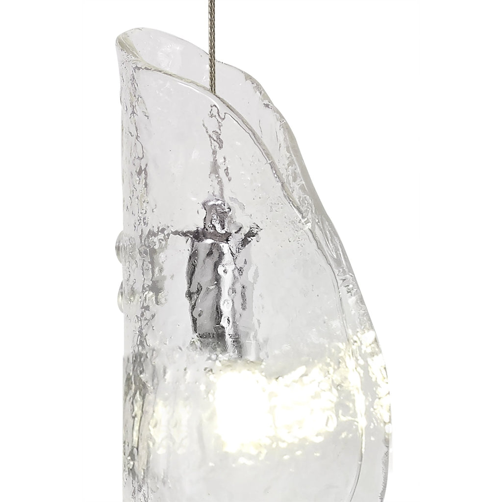 NL81939 Washington Wall Light 1 Light Polished Chrome/Clear Glass