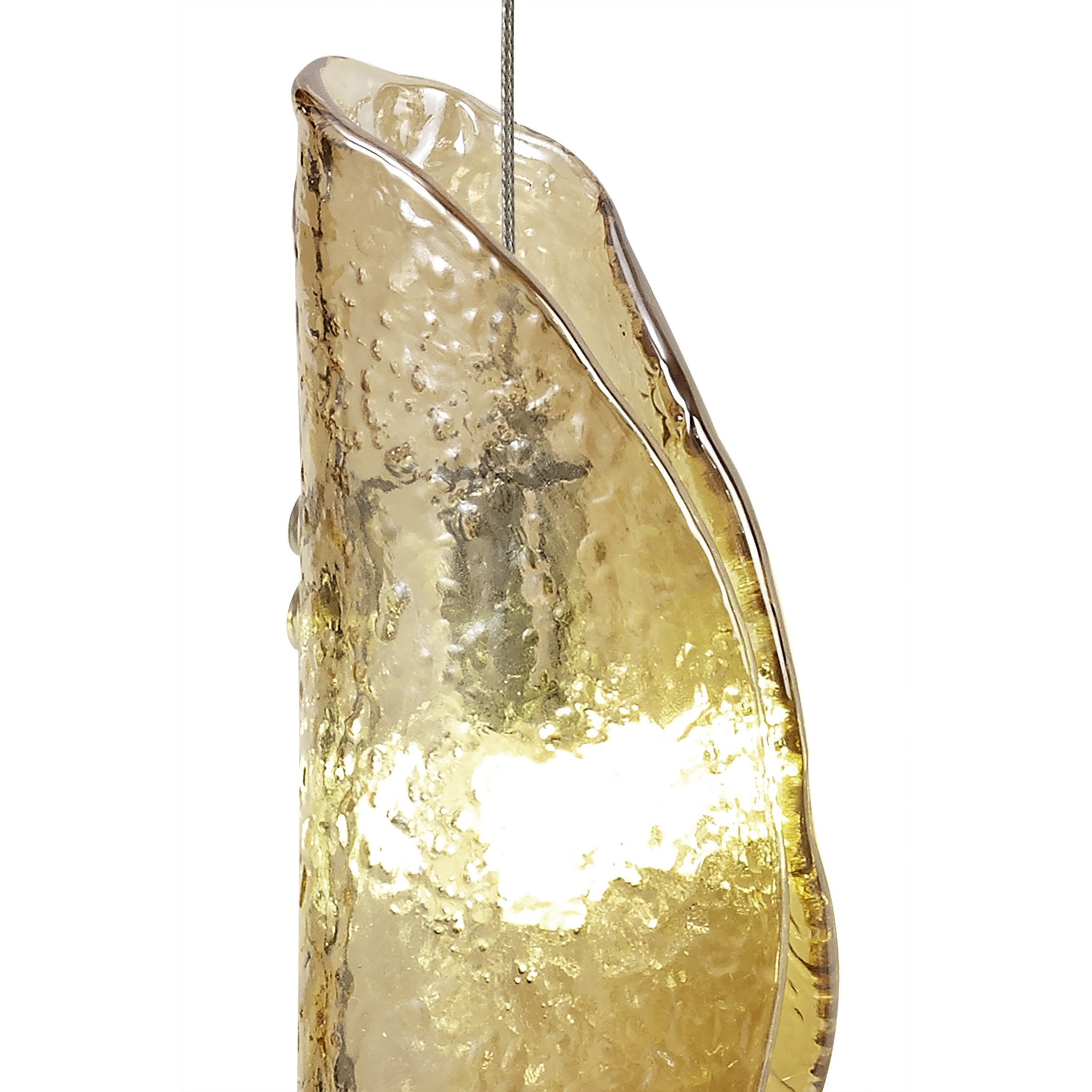 NL81949 Washington Wall Light 1 Light Polished Chrome/Amber Glass