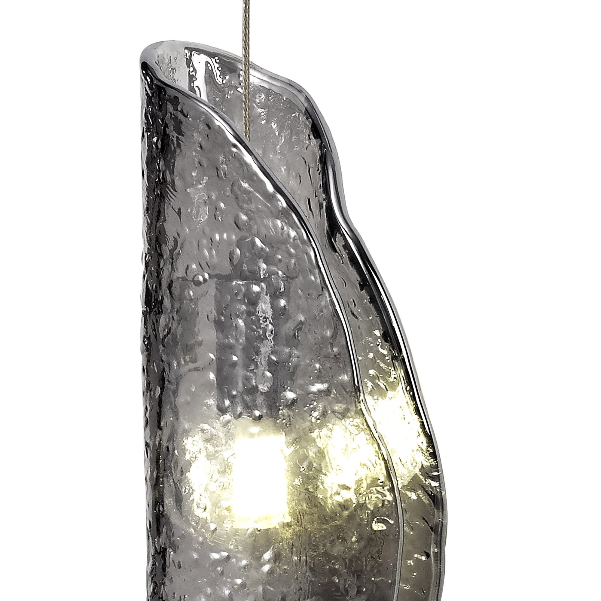 NL81959 Washington Wall Light 1 Light Polished Chrome/Smoked Glass