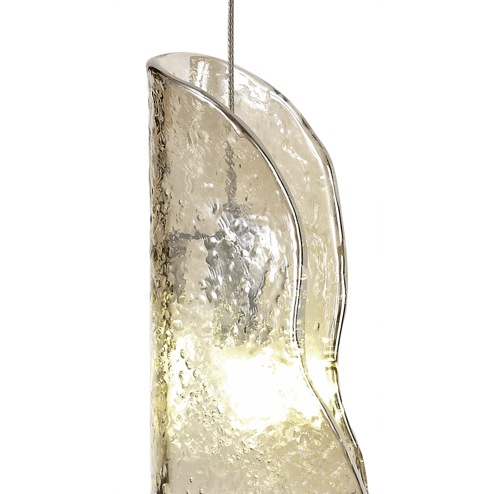 NL81969 Taki Wall Light 1 Light Brass/Polished Chrome & Cognac Glass