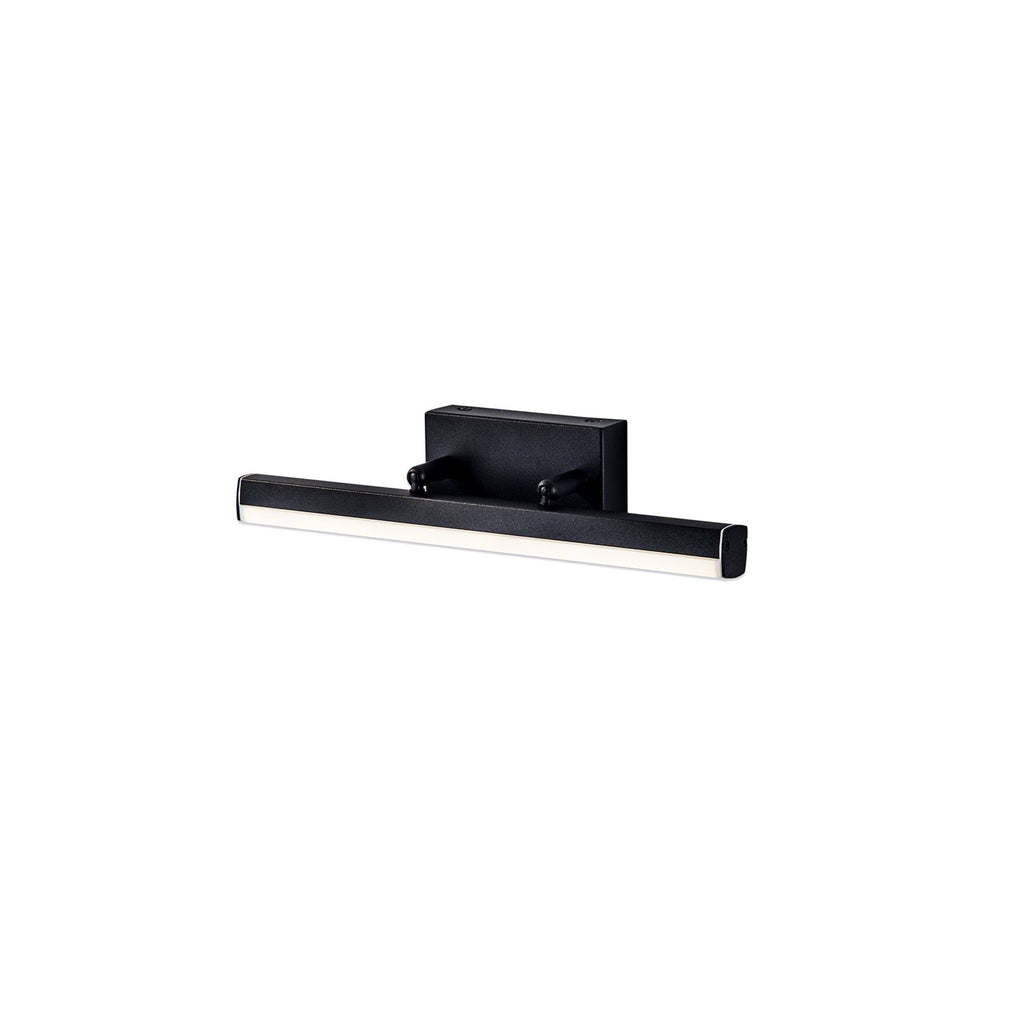NL82119 Alfie Bathroom LED Wall Lamp Small Adjustable Sand Black