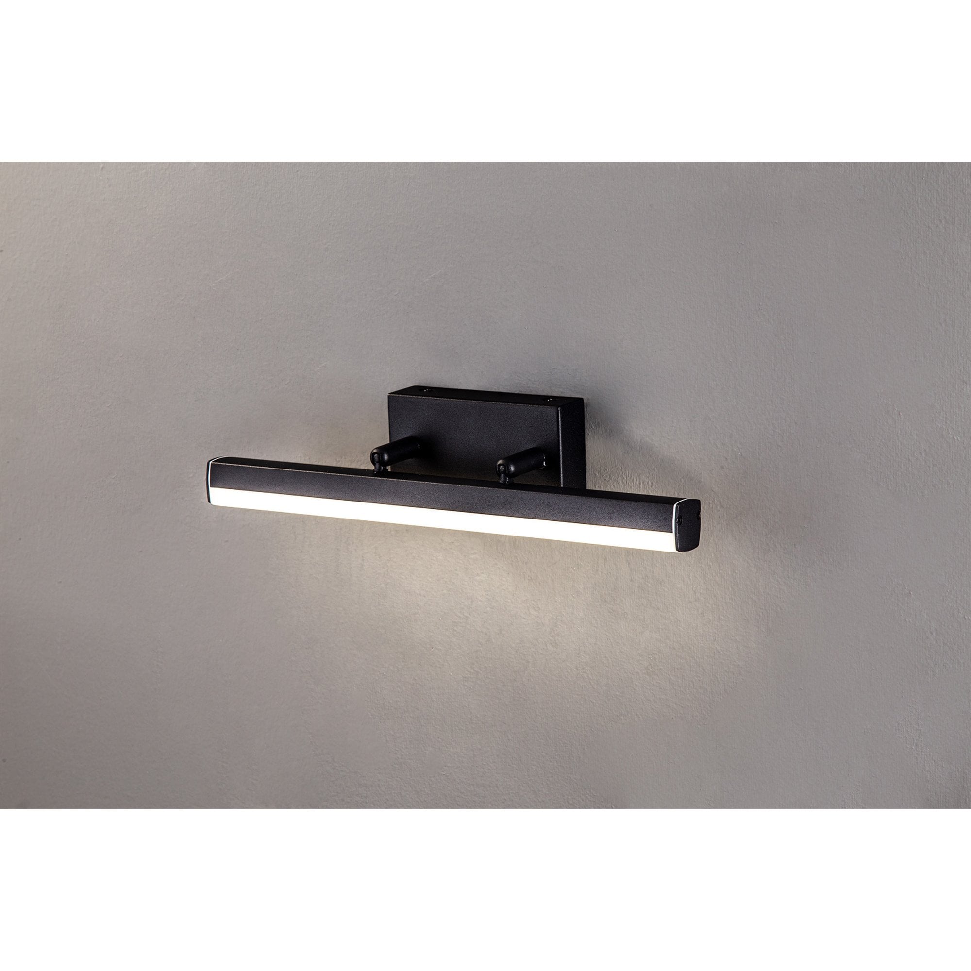NL82119 Alfie Bathroom LED Wall Lamp Small Adjustable Sand Black
