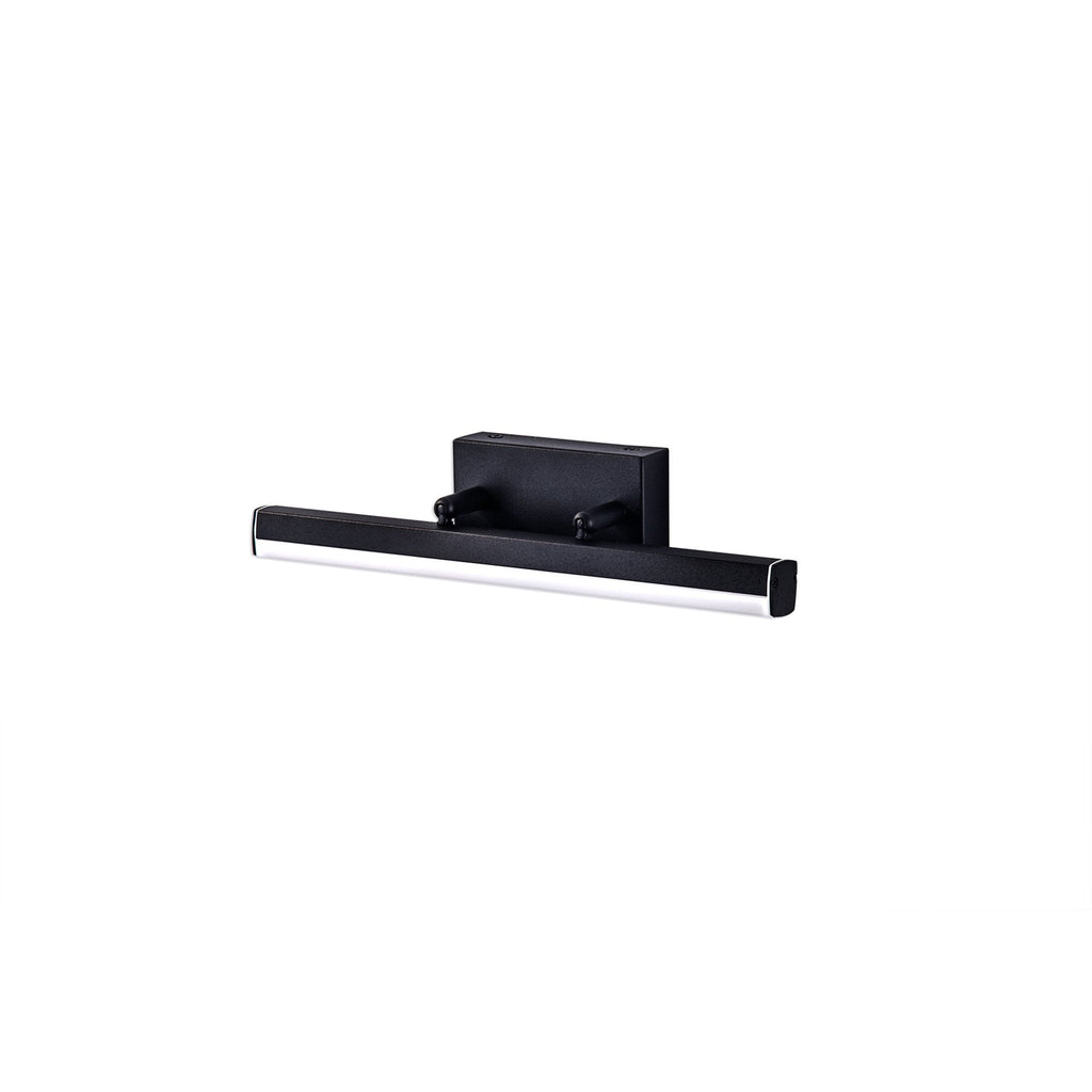 NL82119 Alfie Bathroom LED Wall Lamp Small Adjustable Sand Black