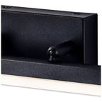 NL82119 Alfie Bathroom LED Wall Lamp Small Adjustable Sand Black