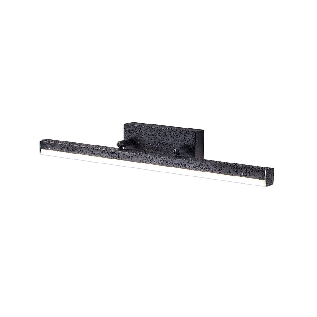 NL82129 Alfie Bathroom LED Wall Lamp Medium Adjustable Sand Black