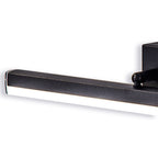 NL82129 Alfie Bathroom LED Wall Lamp Medium Adjustable Sand Black