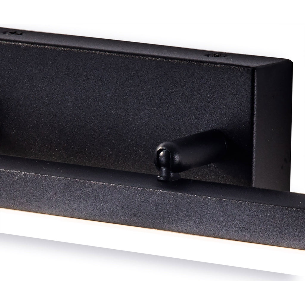 NL82129 Alfie Bathroom LED Wall Lamp Medium Adjustable Sand Black