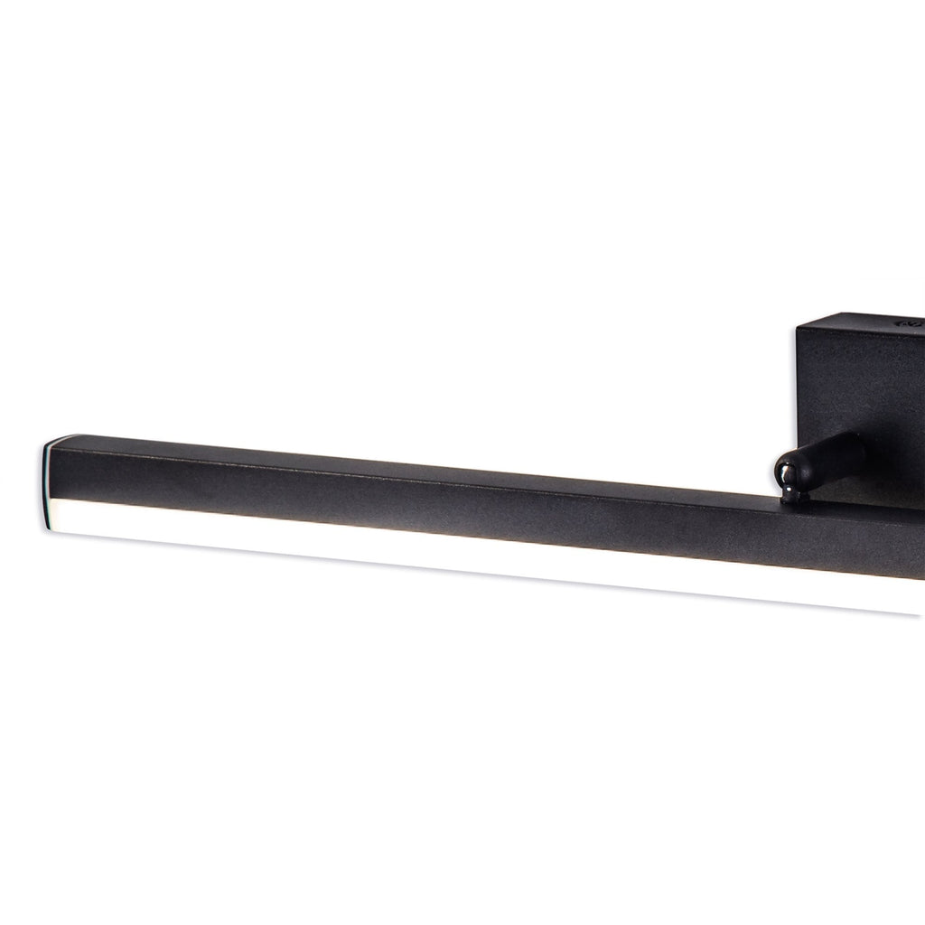 NL82139 Alfie Bathroom LED Wall Lamp Large Adjustable Sand Black