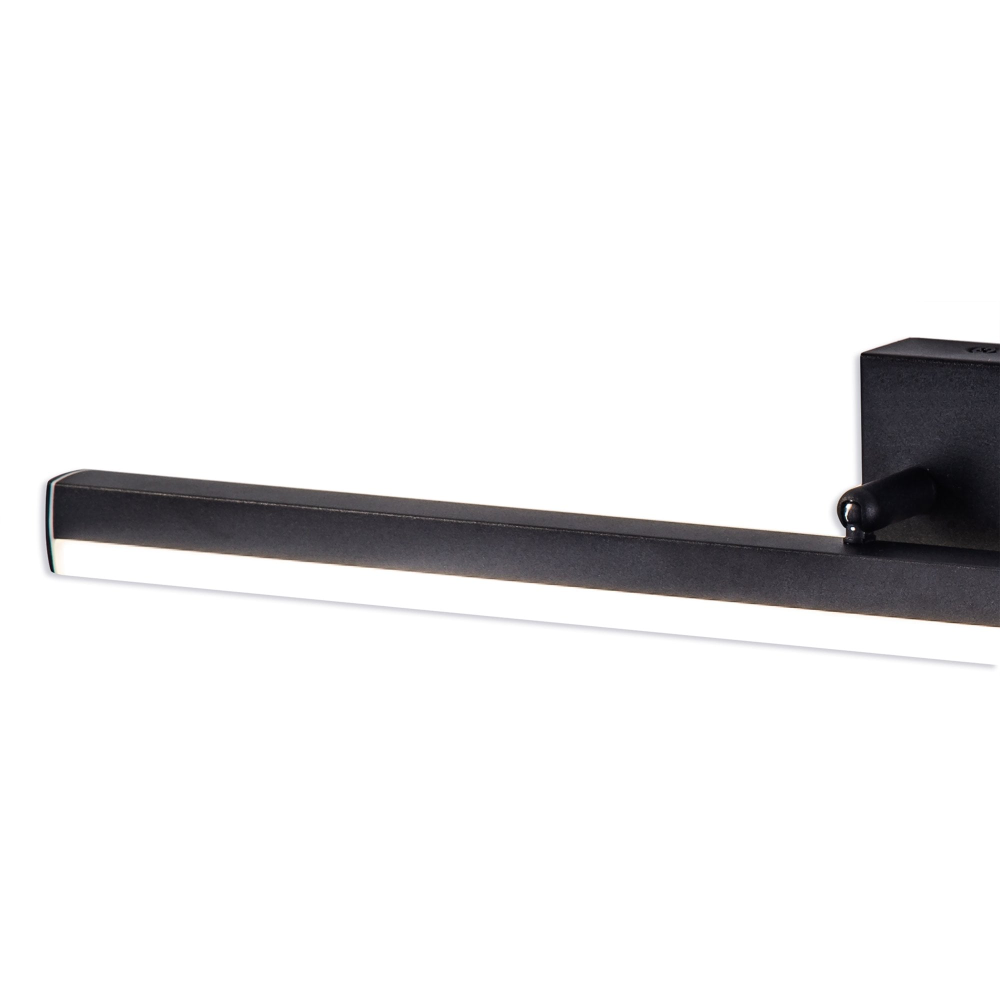 NL82139 Alfie Bathroom LED Wall Lamp Large Adjustable Sand Black