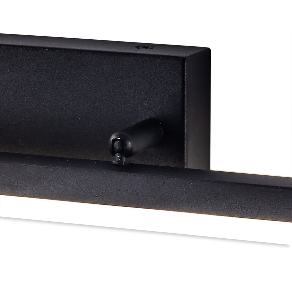 NL82139 Alfie Bathroom LED Wall Lamp Large Adjustable Sand Black
