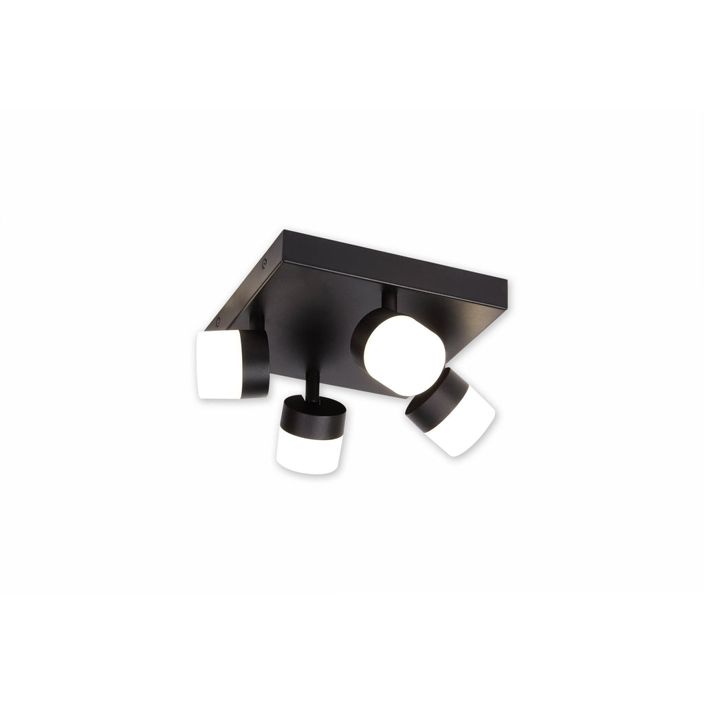NL82159 Bovan Bathroom LED 4 Light Ceiling Sand Black