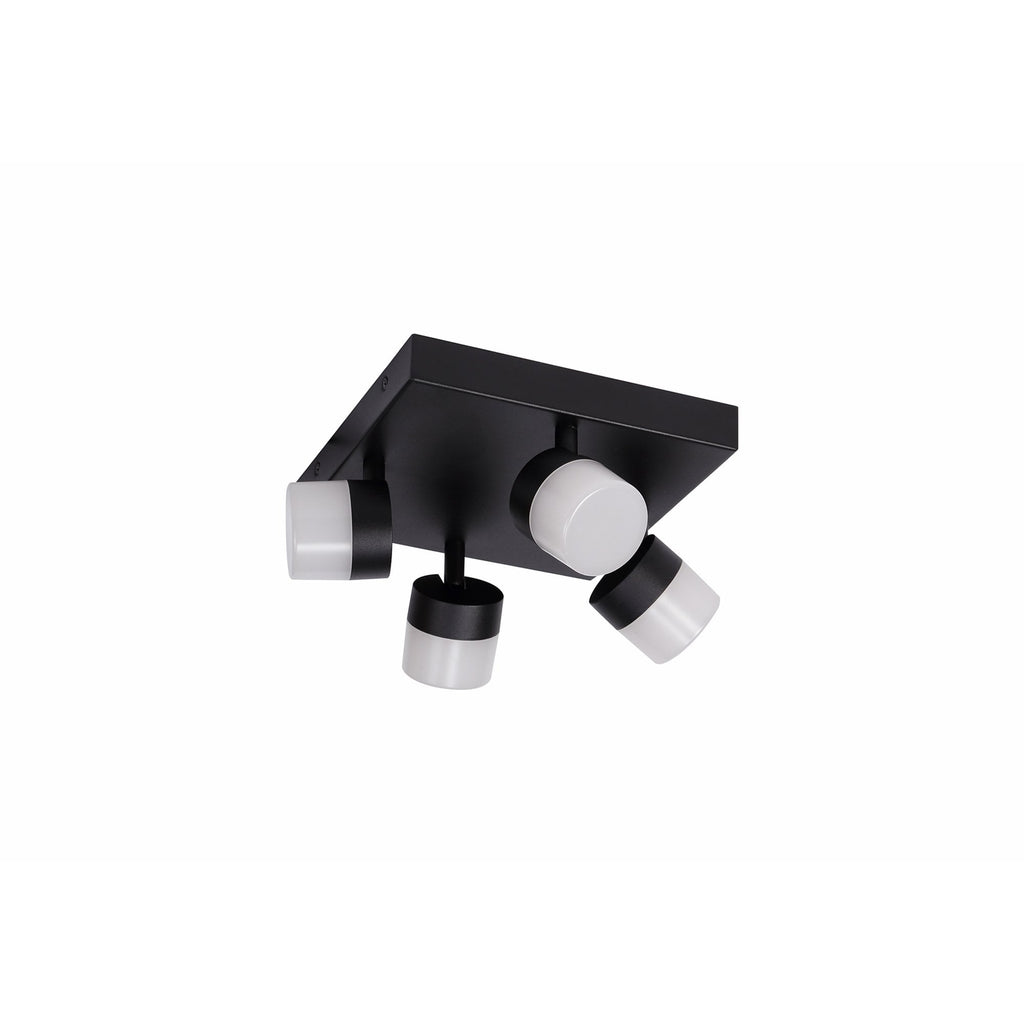 NL82159 Bovan Bathroom LED 4 Light Ceiling Sand Black