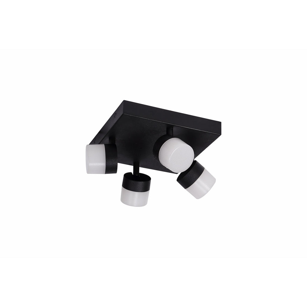 NL82159 Bovan Bathroom LED 4 Light Ceiling Sand Black
