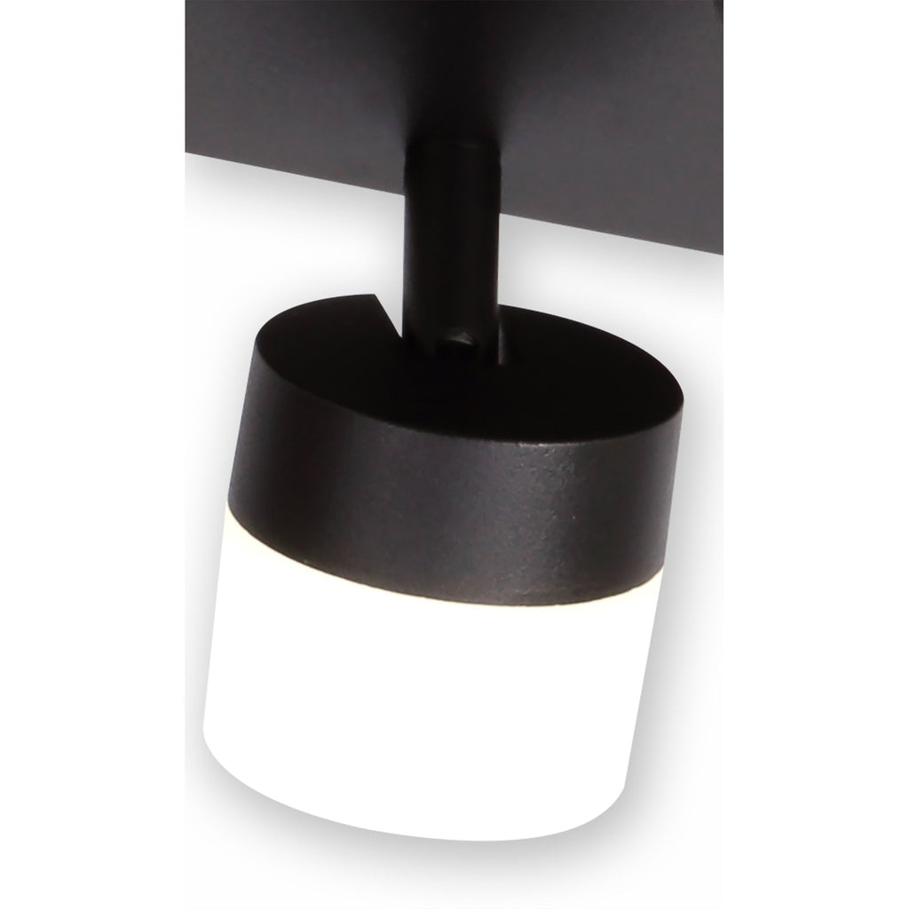 NL82159 Bovan Bathroom LED 4 Light Ceiling Sand Black
